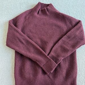 Banana Republic Men’s Cowl Neck Wool Sweater - Burgundy